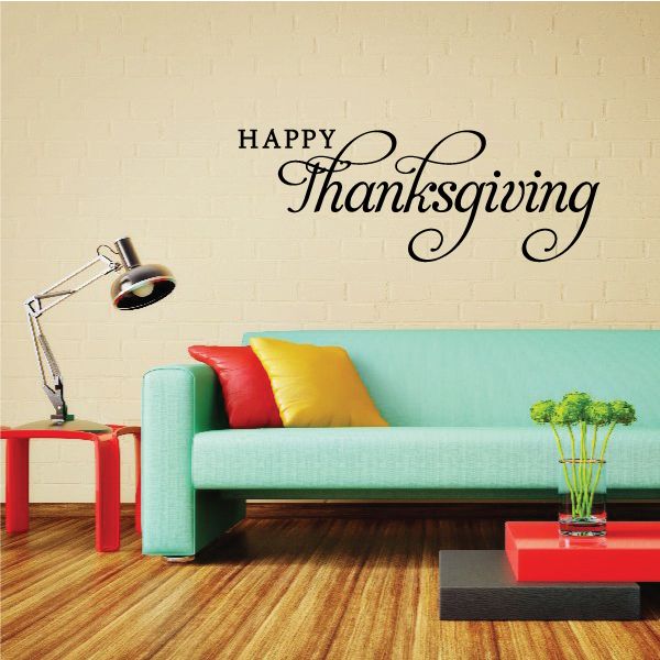 Image of Family Happy Thanksgiving Decal