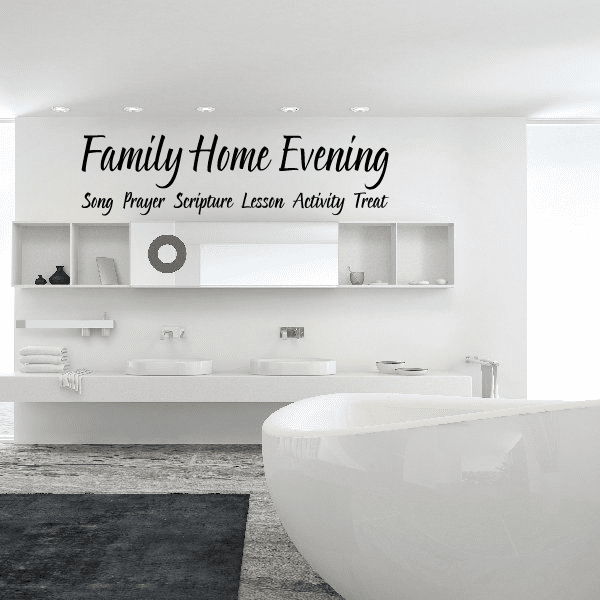 Image of Family Home Evening Decal