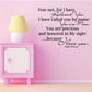 Wall decal text: “Fear not, for I have redeemed You,” Isaiah 43:1b-4