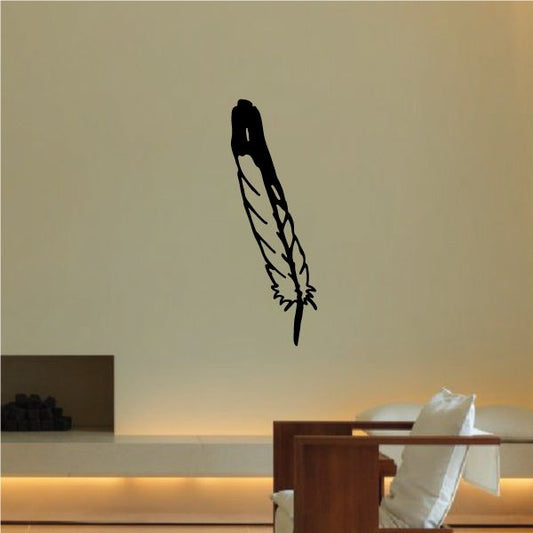 Image of Feather Wall Decal - Vinyl Decal - Car Decal - 107