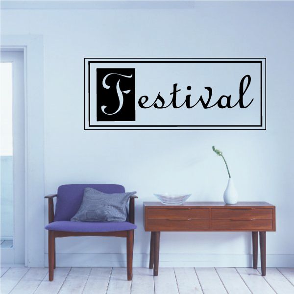 Image of Festival Wall Decal - Vinyl Decal - Car Decal - Business Sign - MC146