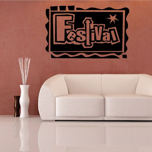 Image of Festival Wall Decal - Vinyl Decal - Car Decal - Business Sign - MC185