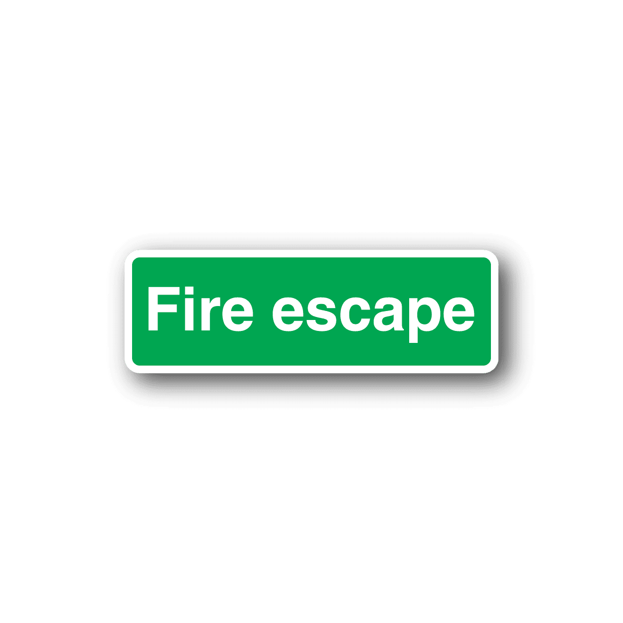 Image of Fire Escape Green Sticker