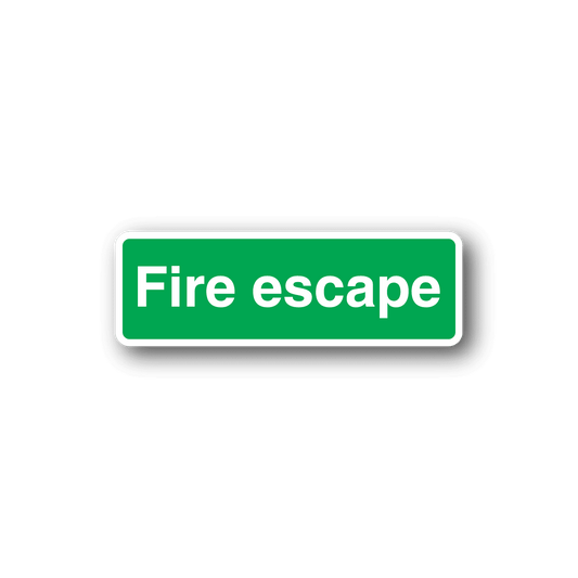 Image of Fire Escape Green Sticker