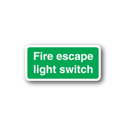 Image of Fire Escape Light Switch Sticker