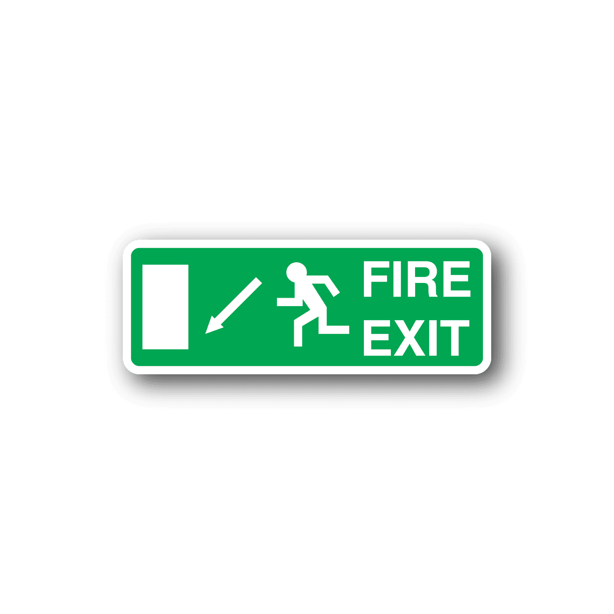 Image of Fire Exit angled Sticker