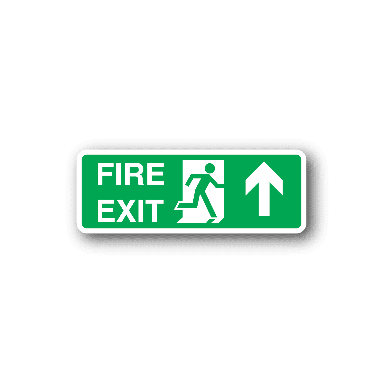 Image of Fire Exit Door Straight Sticker