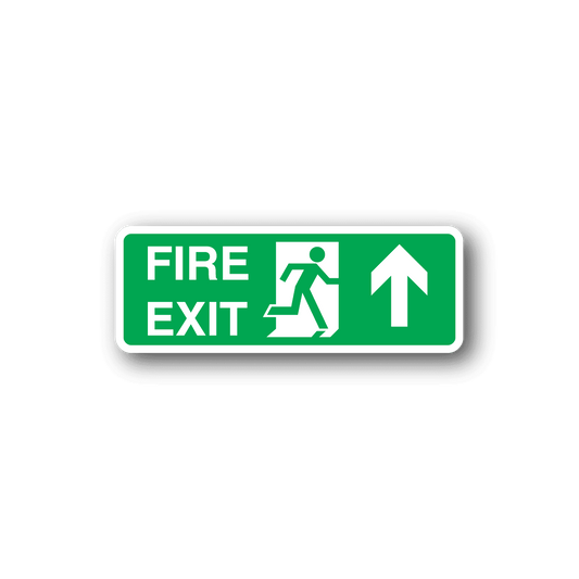 Image of Fire Exit Door Straight Sticker