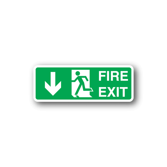 Image of Fire Exit downstairs Sticker