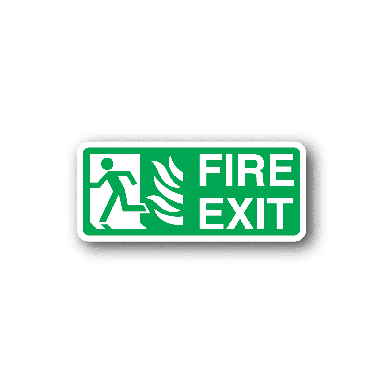 Image of Fire Exit Here Sticker