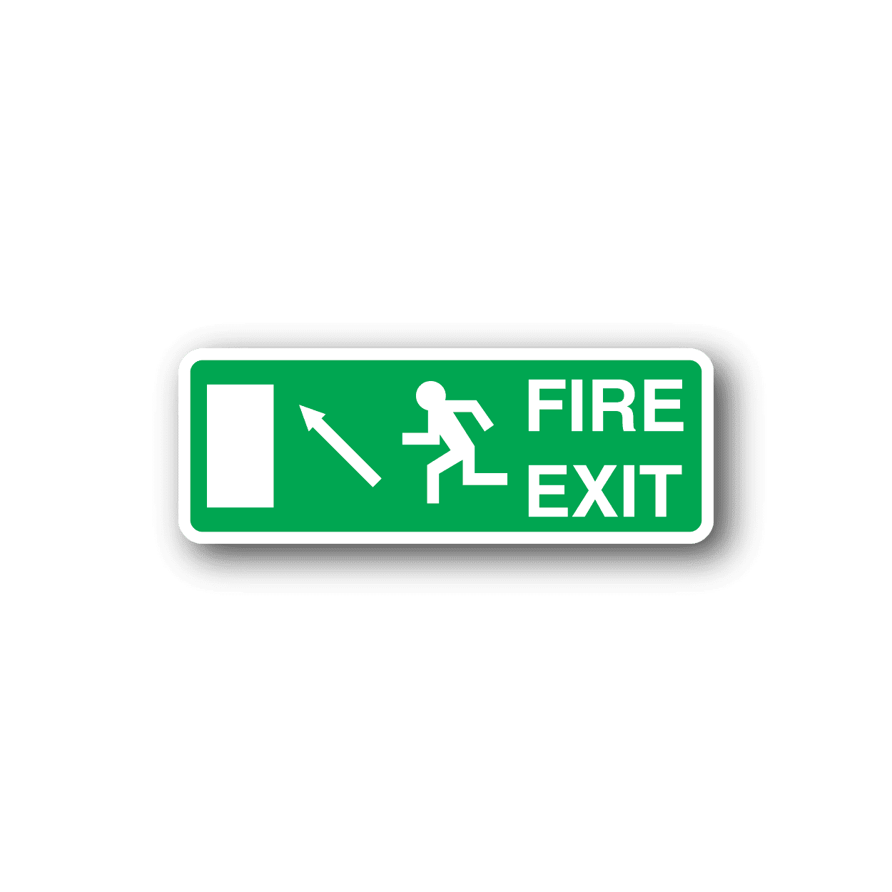 Image of Fire Exit Here Sticker