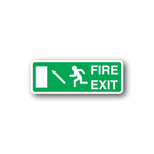 Image of Fire Exit Here Sticker