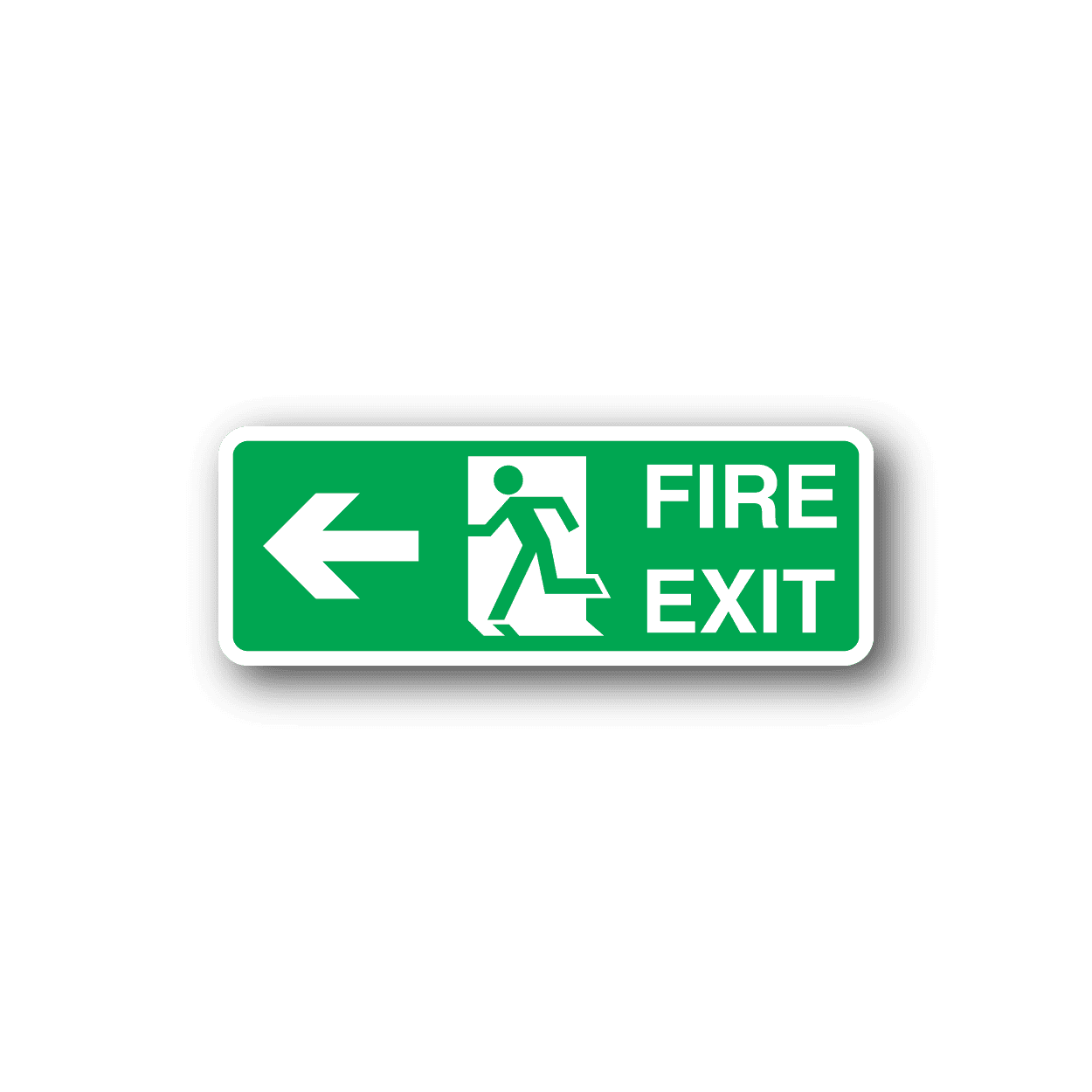 Fire Exit That Way Sticker – Vinyl Disorder