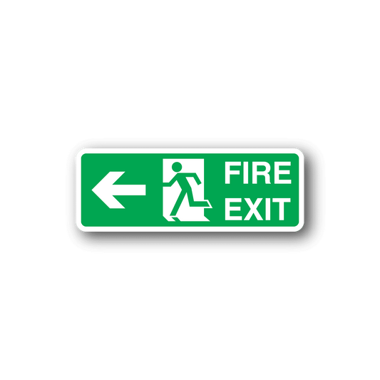 Image of Fire Exit That Way Sticker