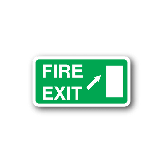 Image of Fire Exit Up Sticker