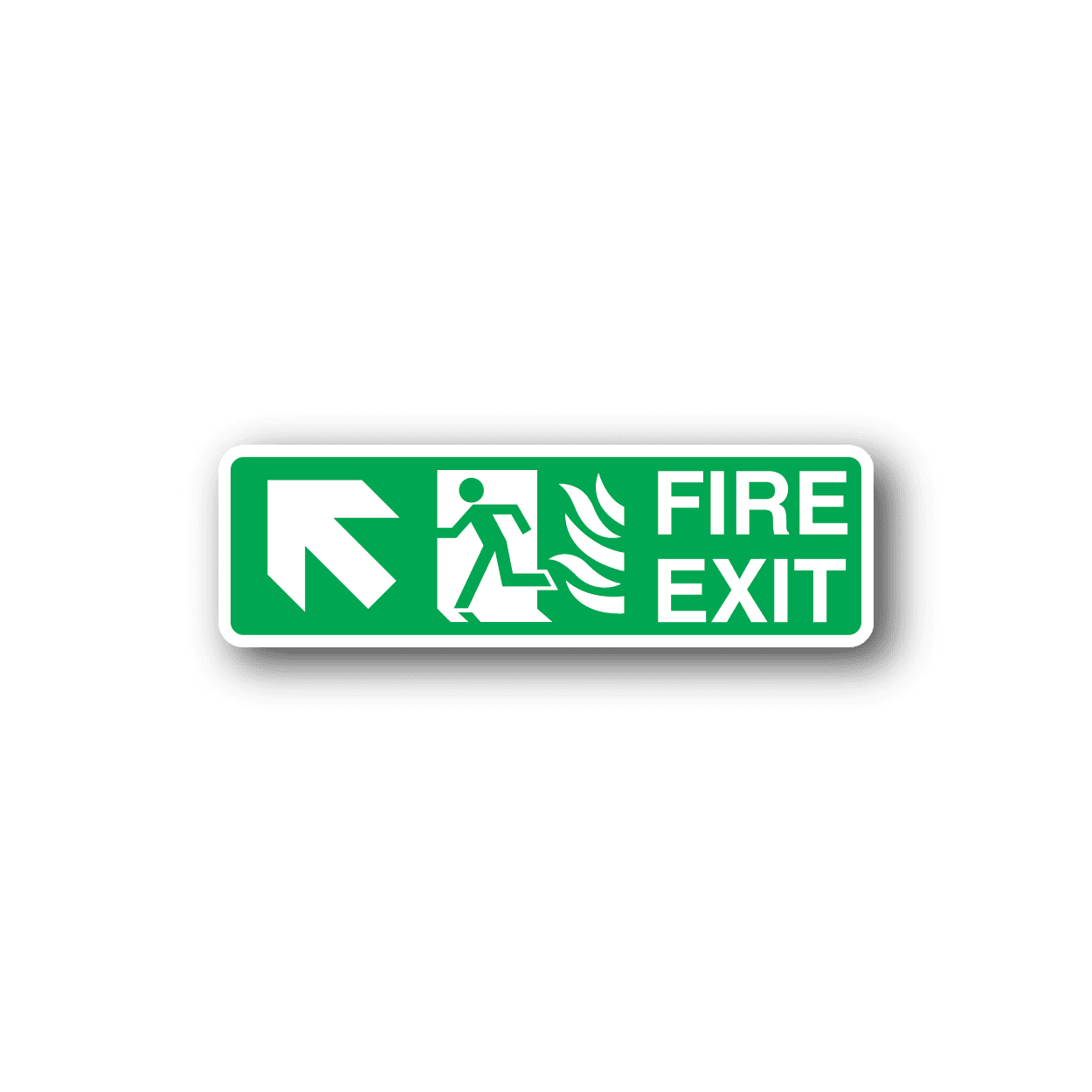 Image of Fire Exit Upstairs Sticker