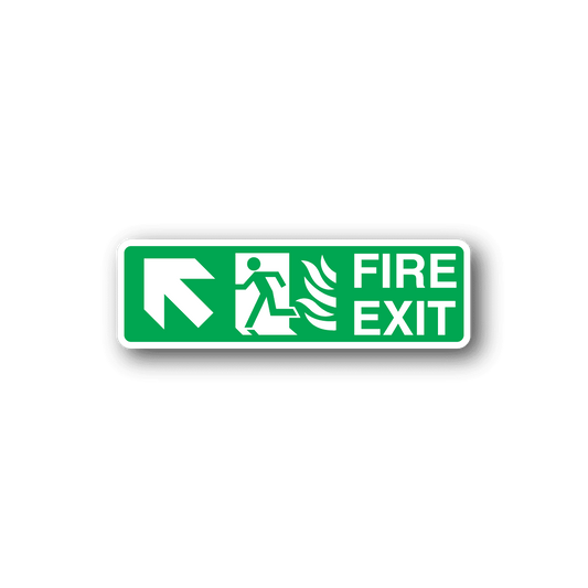 Image of Fire Exit Upstairs Sticker