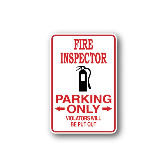 Image of Fire Inspector Parking Only Sticker