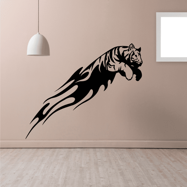 Image of Fire Leap Tiger Decal