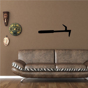 Fire Pick decal, black arrow wall sticker