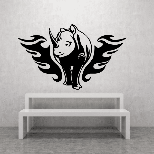 Image of Fire Wings Rhino Decal