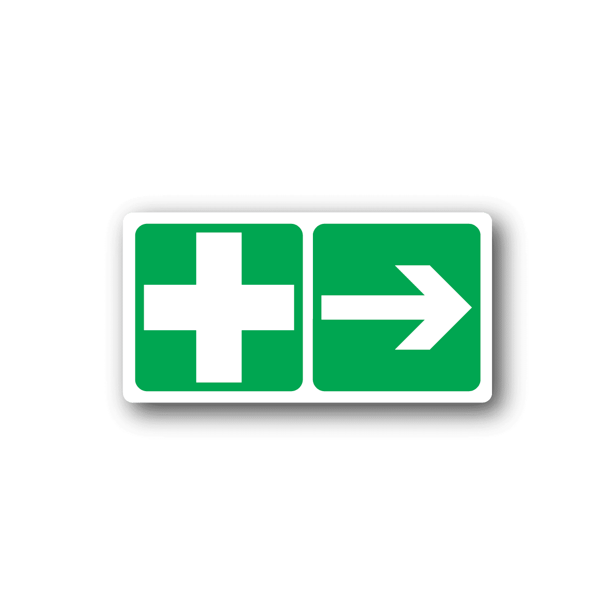 Image of First Aid Right Sticker