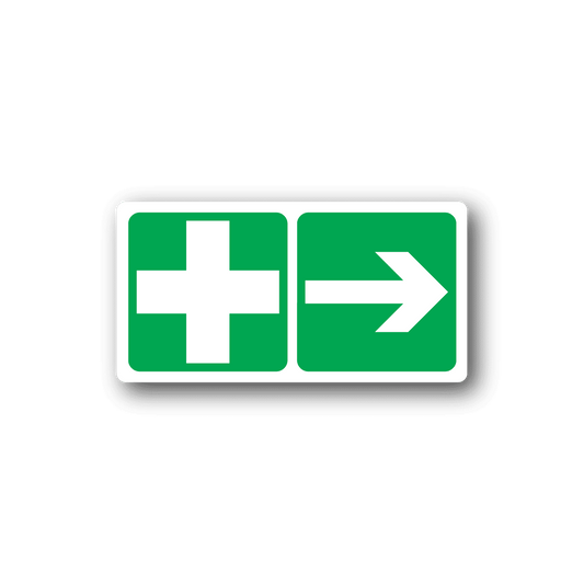 Image of First Aid Right Sticker