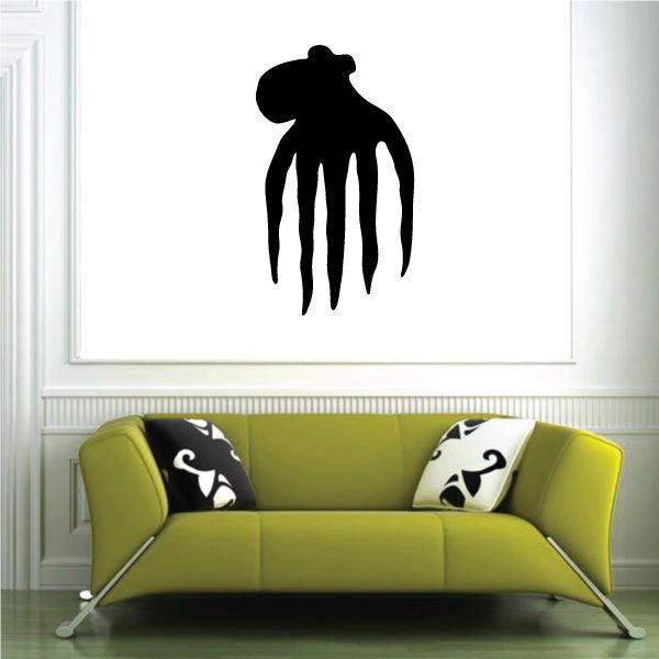 Image of Floating Octopus Silhouette Decal