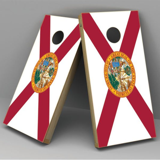 Florida Flag Cornhole Board Vinyl Decal Wrap