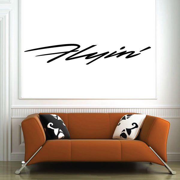 Image of Flyin Wall Decal - Vinyl Decal - Car Decal - Business Sign - MC584