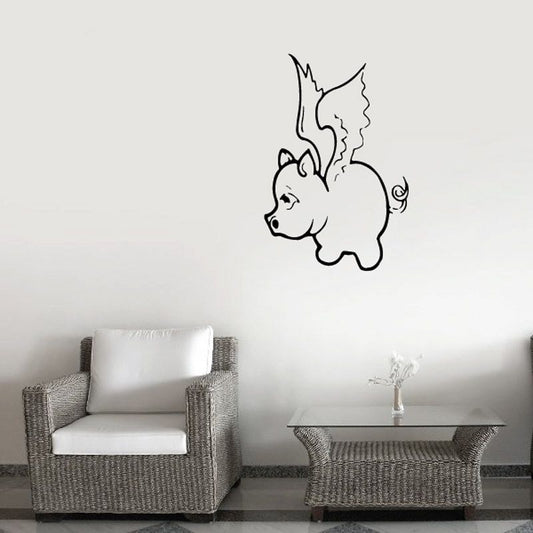 Image of Flying Pig Decal