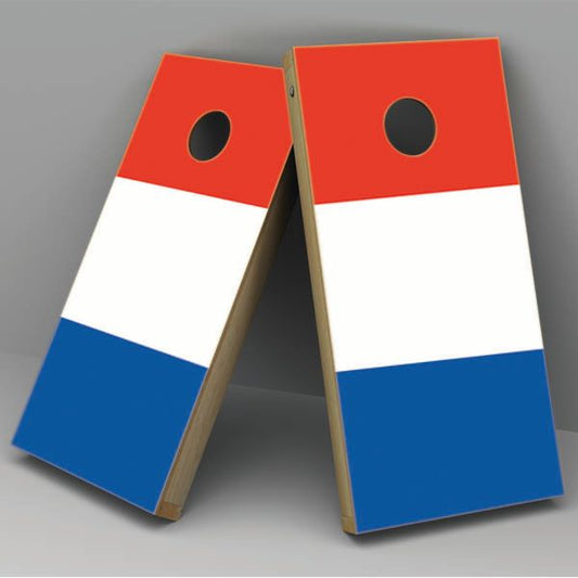 France Flag Cornhole Board Vinyl Decal Wrap