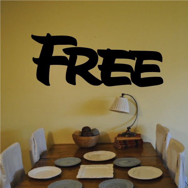 Image of Free Wall Decal - Vinyl Decal - Car Decal - Business Sign - MC238