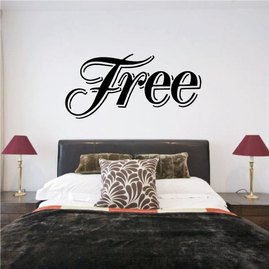 Image of Free Wall Decal - Vinyl Decal - Car Decal - Business Sign - MC240