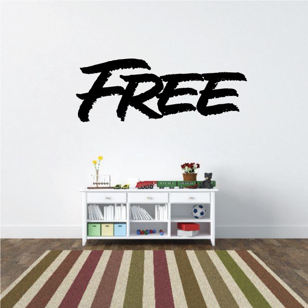 Image of Free Wall Decal - Vinyl Decal - Car Decal - Business Sign - MC241