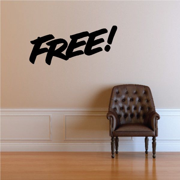 Image of Free Wall Decal - Vinyl Decal - Car Decal - Business Sign - MC316