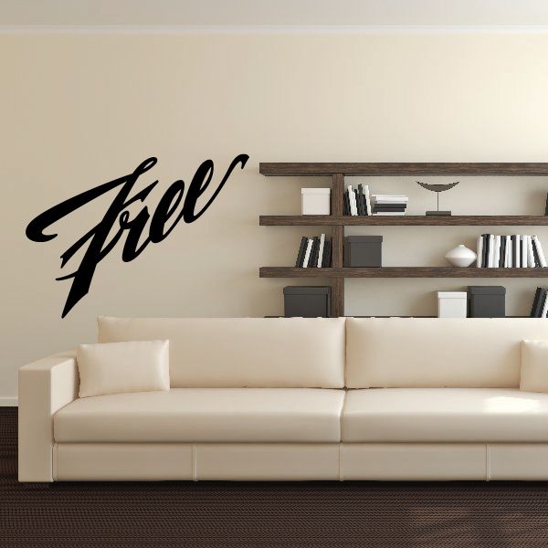 Image of Free Wall Decal - Vinyl Decal - Car Decal - Business Sign - MC492