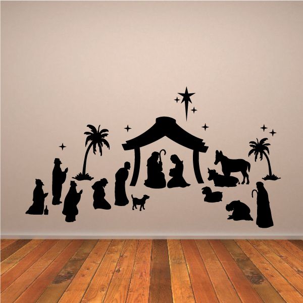 Image of Full Nativity Scene Decal