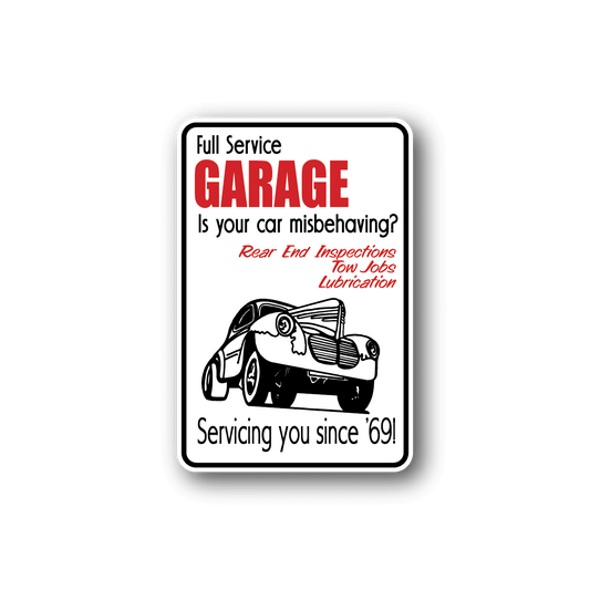 Image of Full Service Garage Sticker