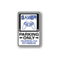 Gamer parking only wall decal sticker with game controller icon and warning text