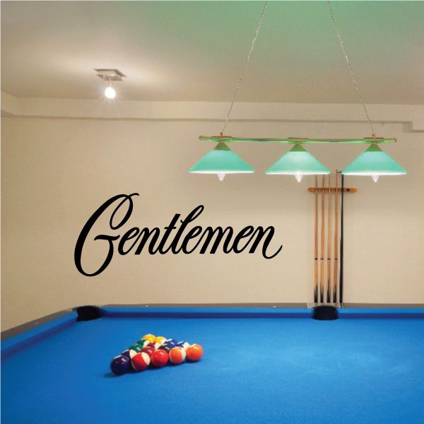 Image of Gentlemen Restroom Wall Decal - Vinyl Decal - Car Decal - Business Sign - MC370