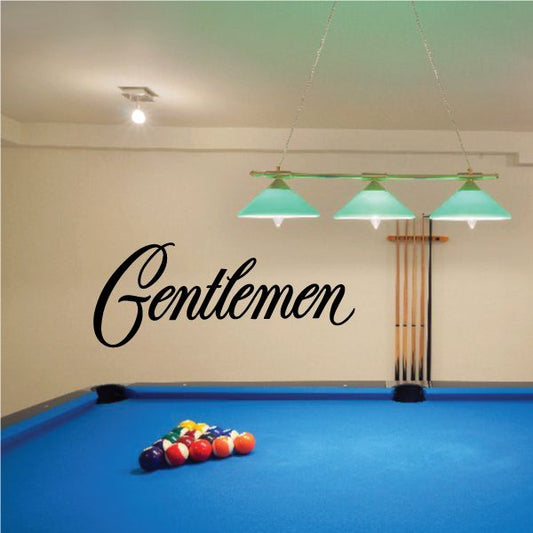 Image of Gentlemen Restroom Wall Decal - Vinyl Decal - Car Decal - Business Sign - MC370