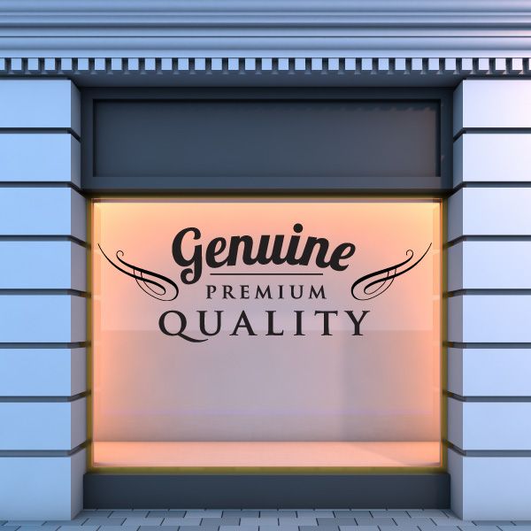 Genuine Premium Quality vinyl wall decal with decorative script lettering