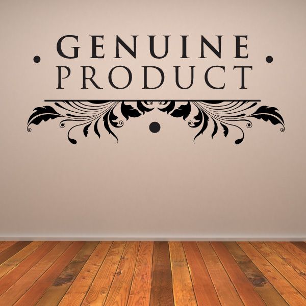 Image of Genuine Product Wall Decal - Vinyl Decal - Car Decal - Id010