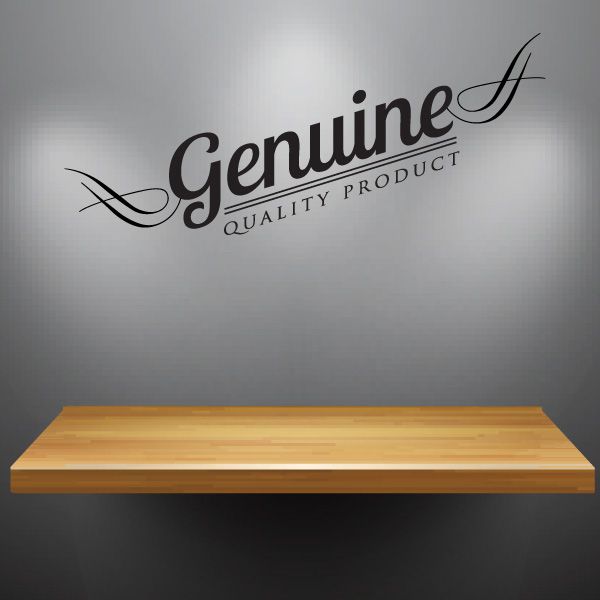 Image of Genuine Quality Product Wall Decal - Vinyl Decal - Car Decal - Id004