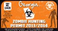 Georgia Zombie Hunting Permit Sticker, isolated printed sticker artwork