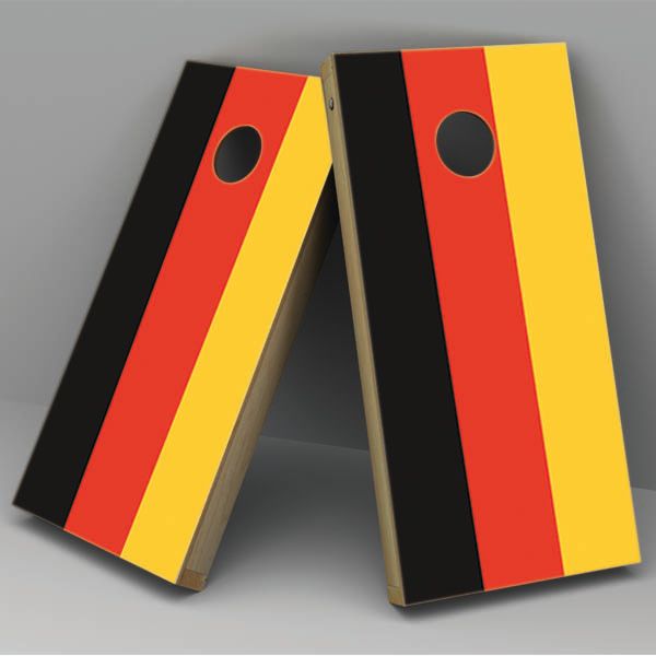 Germany Flag Cornhole Board Vinyl Decal Wrap