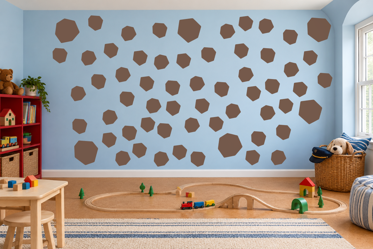 Giraffe Safari Patches Wall Decal Kit