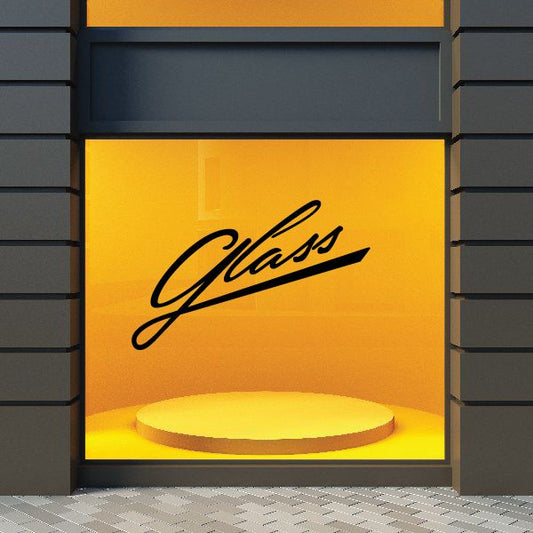 Image of Glass Wall Decal - Vinyl Decal - Car Decal - Business Sign - MC582