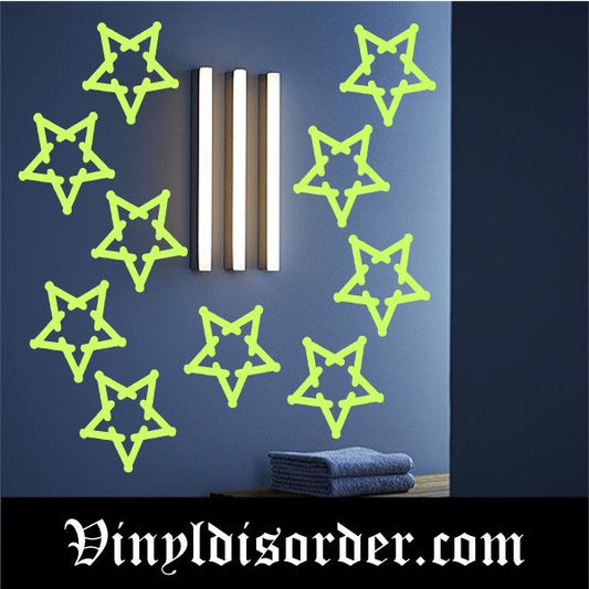 Fancy Star Glow in the Dark Decal